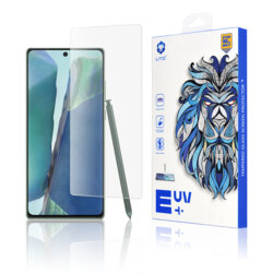 Folie Sticla Samsung Galaxy Note 20 5G Lito UV Glue 9H Cu Lampa Si Adeziv Lichid - Clear