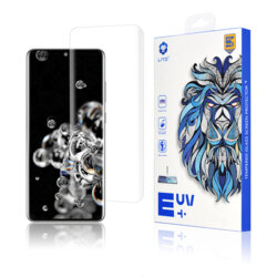 Folie Sticla Samsung Galaxy S20 Ultra Lito UV Glue 9H Cu Lampa Si Adeziv Lichid - Clear