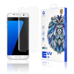 Folie Sticla Samsung Galaxy S7 Edge Lito UV Glue 9H Cu Lampa Si Adeziv Lichid - Clear