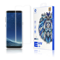 Folie Sticla Samsung Galaxy S8 Lito UV Glue 9H Cu Lampa Si Adeziv Lichid - Clear
