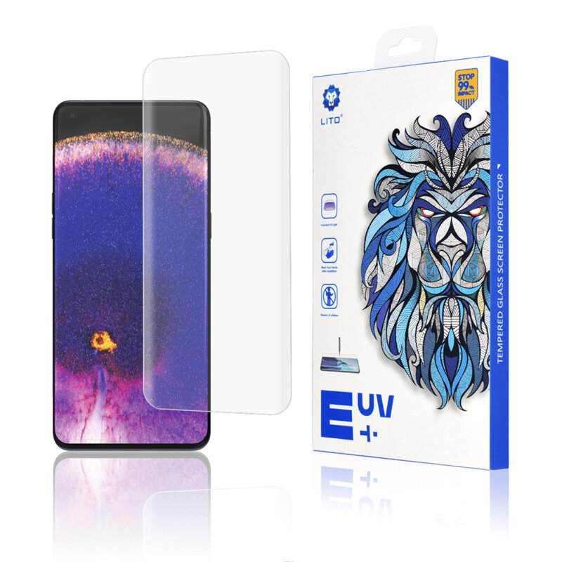 Folie sticla Oppo Find X5 Pro Lito UV Glue, transparenta