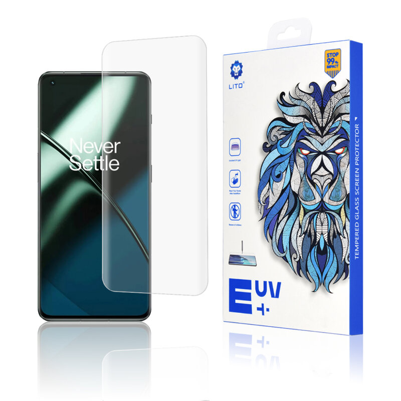 Folie sticla OnePlus 11 Lito UV Glue, transparenta