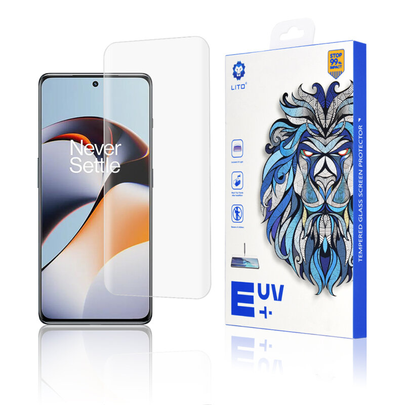 Folie sticla OnePlus 11R Lito UV Glue, transparenta
