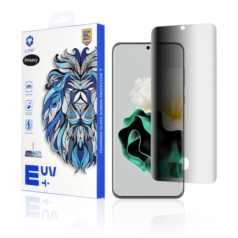 Folie sticla Huawei P60 Lito UV Glue, privacy