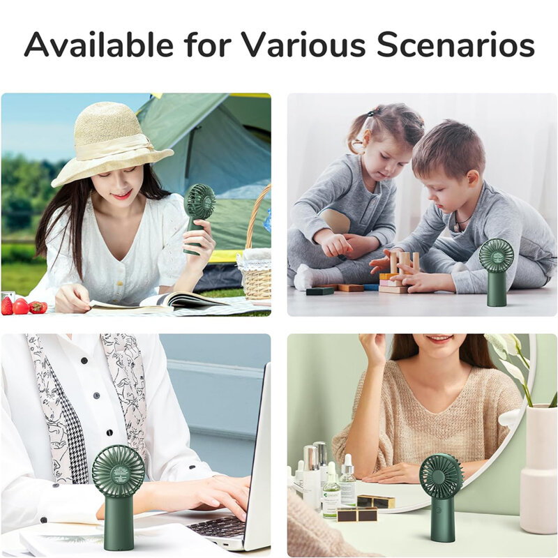 Mini ventilator portabil premium JisuLife FA20X, verde