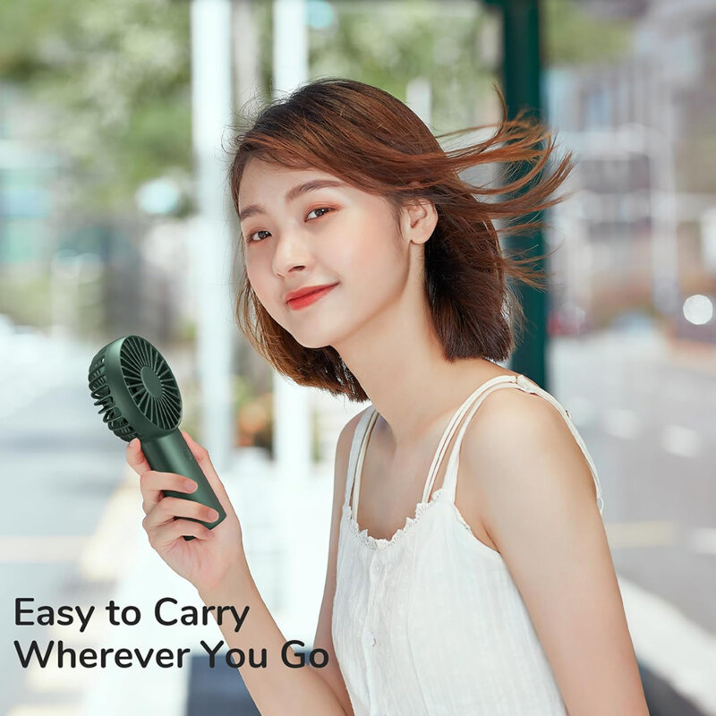 Mini ventilator portabil premium JisuLife FA20X, verde