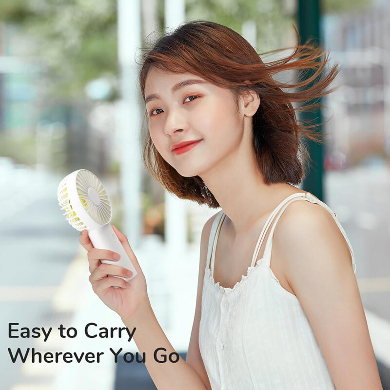 Mini ventilator portabil premium JisuLife FA20X, alb