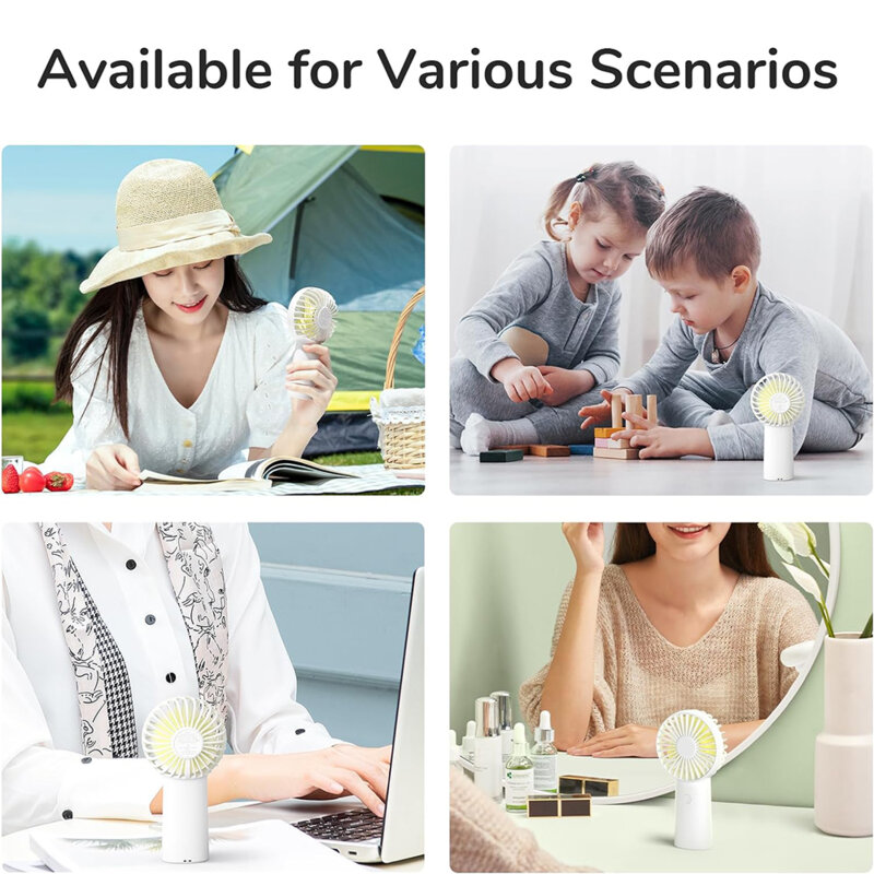 Mini ventilator portabil premium JisuLife FA20X, alb