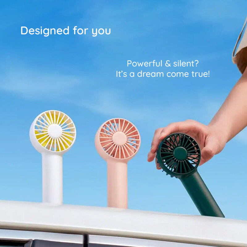 Mini ventilator portabil premium JisuLife FA20, verde