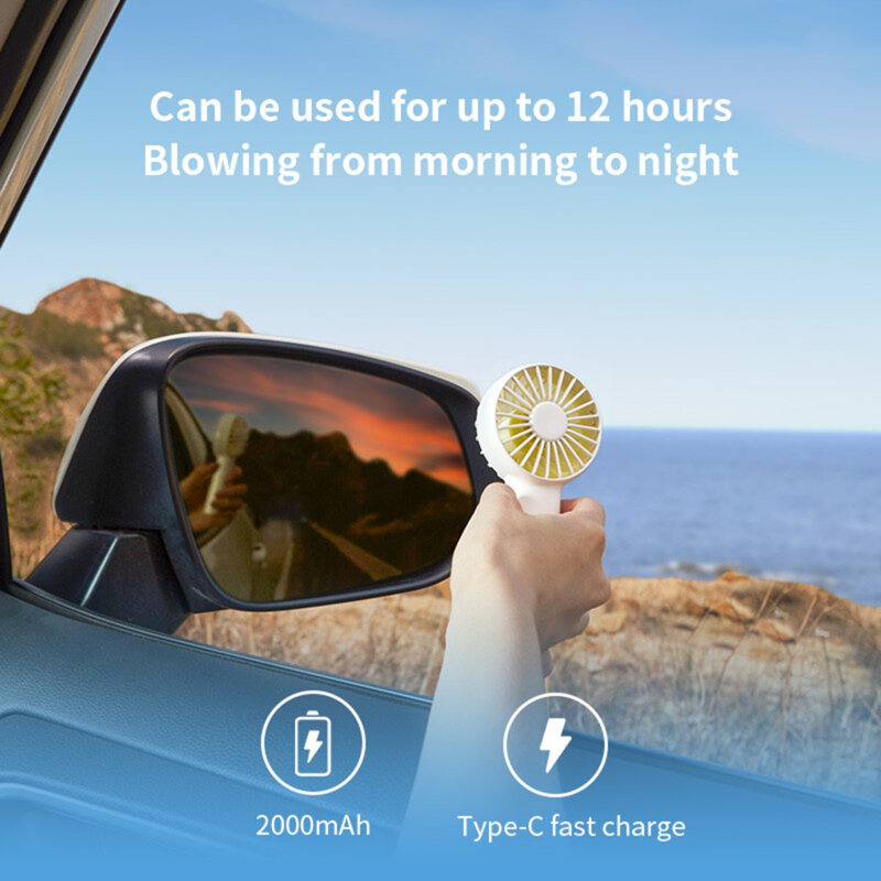 Mini ventilator portabil premium JisuLife FA20, alb