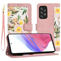 Husa personalizata fete Samsung Galaxy A53 5G Techsuit FlipCraft, roz
