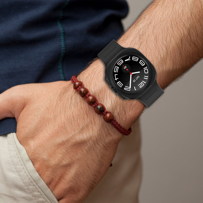 Curea Samsung Galaxy Watch Ultra 47mm Techsuit, portocaliu, W056