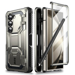 [Pachet 360°] Husa + folie Samsung Galaxy Z Fold6 I-Blason Armorbox, gri
