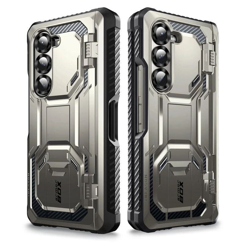 [Pachet 360°] Husa + folie Samsung Galaxy Z Fold6 I-Blason Armorbox, gri