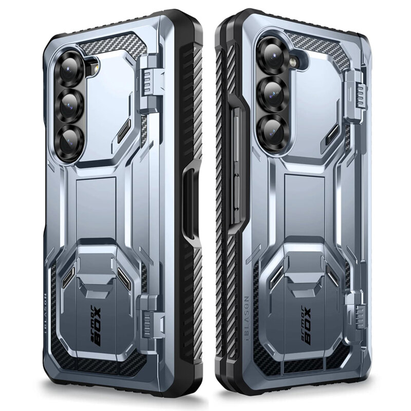 [Pachet 360°] Husa + folie Samsung Galaxy Z Fold6 I-Blason Armorbox, albastru