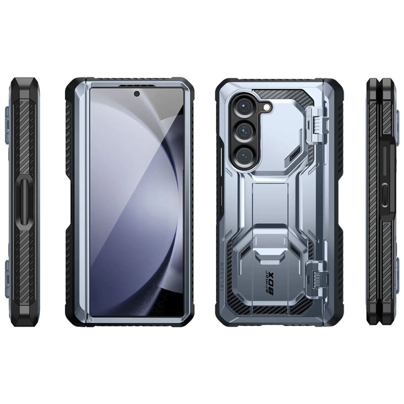 [Pachet 360°] Husa + folie Samsung Galaxy Z Fold6 I-Blason Armorbox, albastru