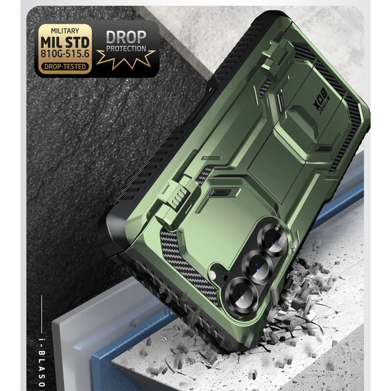 [Pachet 360°] Husa + folie Samsung Galaxy Z Fold6 I-Blason Armorbox, verde