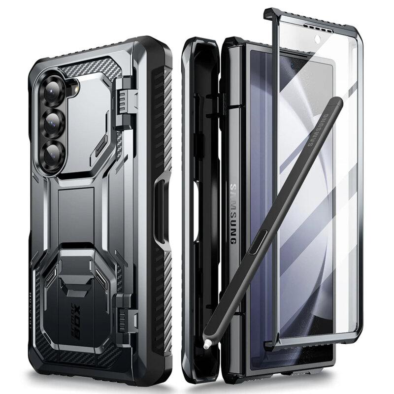[Pachet 360°] Husa + folie Samsung Galaxy Z Fold6 I-Blason Armorbox, negru