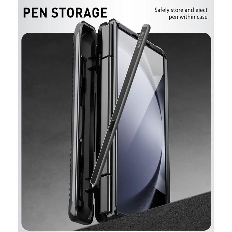 [Pachet 360°] Husa + folie Samsung Galaxy Z Fold6 I-Blason Armorbox, negru