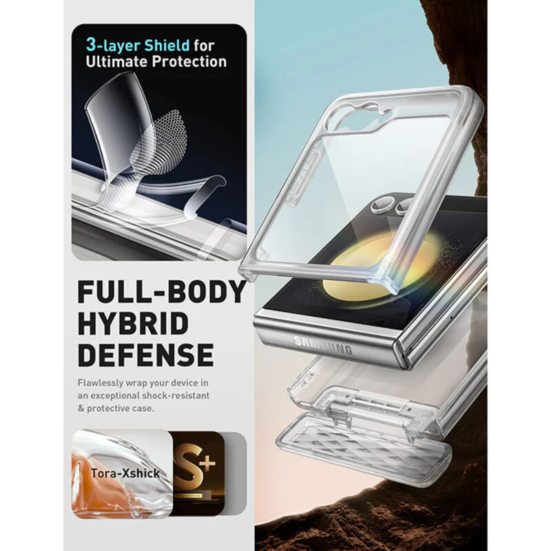 Husa Samsung Galaxy Z Flip6 I-Blason Cosmo, transparenta