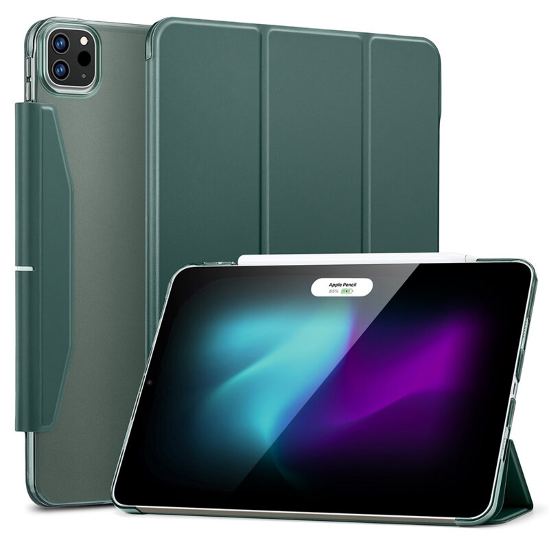 Husa iPad Pro 11 (2024) ESR Ascend Trifold, Forest Green