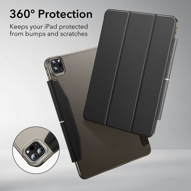 Husa iPad Pro 13 (2024) ESR Ascend Trifold, Black
