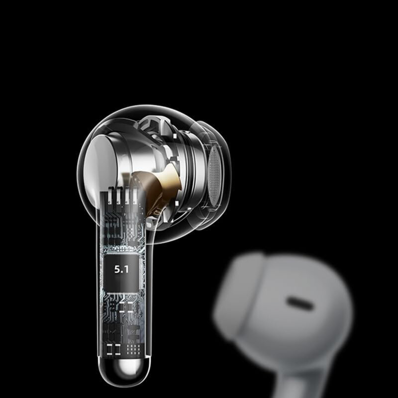 Casti half-in-ear wireless Bluetooth Lenovo ThinkPlus LP40 Pro, alb
