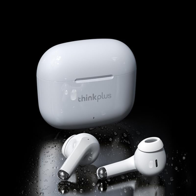 Casti half-in-ear wireless Bluetooth Lenovo ThinkPlus LP40 Pro, negru