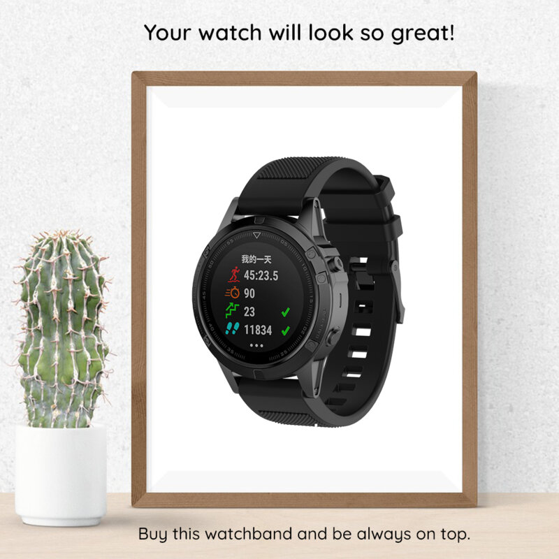 Curea Garmin Fenix 7S Pro Sapphire Solar Techsuit, negru, W058