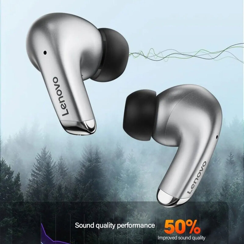 Casti in-ear Bluetooth V5.2 True Wireless Lenovo LP5, alb