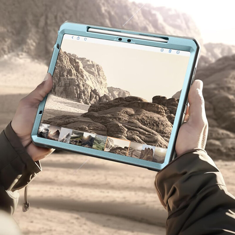 Husa iPad Air 11 (2024) Supcase Unicorn Beetle Pro, albastru