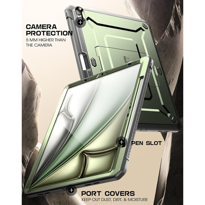 Husa iPad Air 11 (2024) Supcase Unicorn Beetle Pro, verde