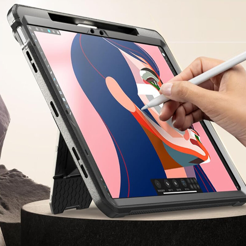 Husa iPad Air 11 (2024) Supcase Unicorn Beetle Pro, negru