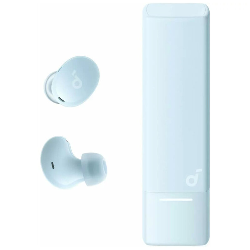 Casti Bluetooth Noise Cancelling cu microfon Anker A30i, albastru