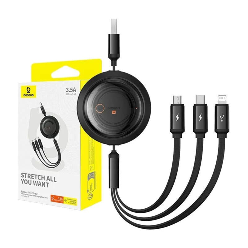 Cablu 3in1 Fast Charging 100W, 1.1m Baseus P10368700111-03