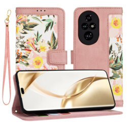 Husa personalizata fete Honor 200 Pro Techsuit FlipCraft, roz