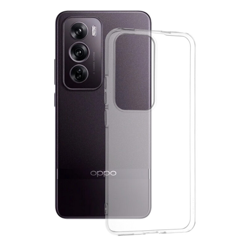 Husa Oppo Reno12 Pro Techsuit Clear Silicone, transparenta