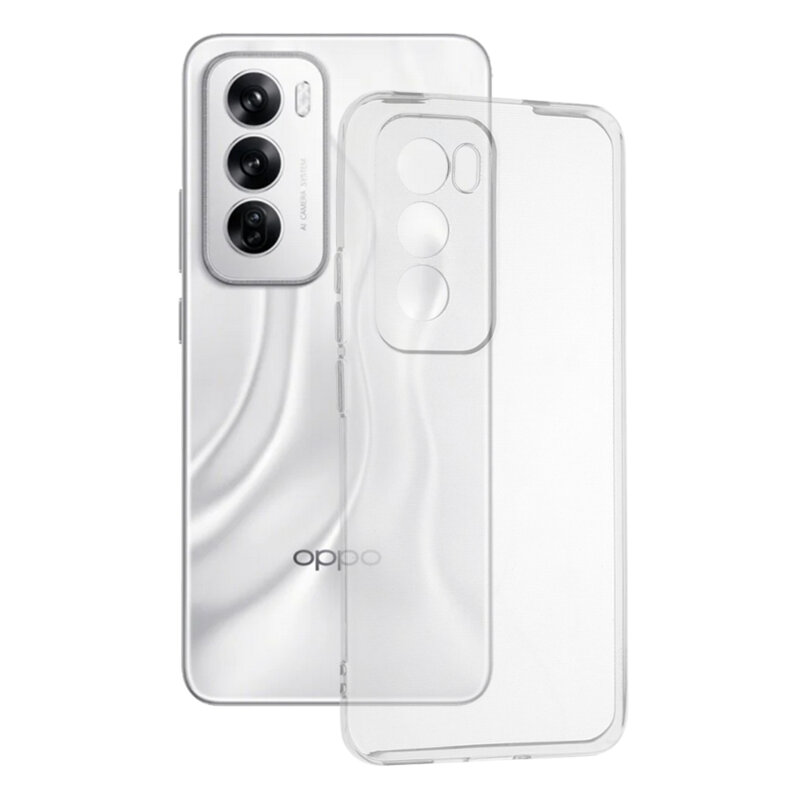 Husa Oppo Reno12 Techsuit Clear Silicone, transparenta