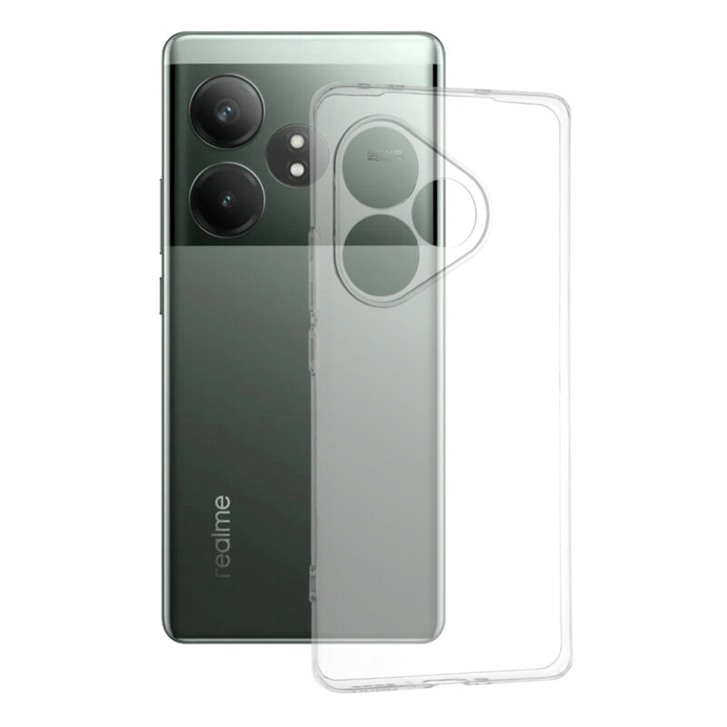 Husa Realme GT 6T Techsuit Clear Silicone, transparenta