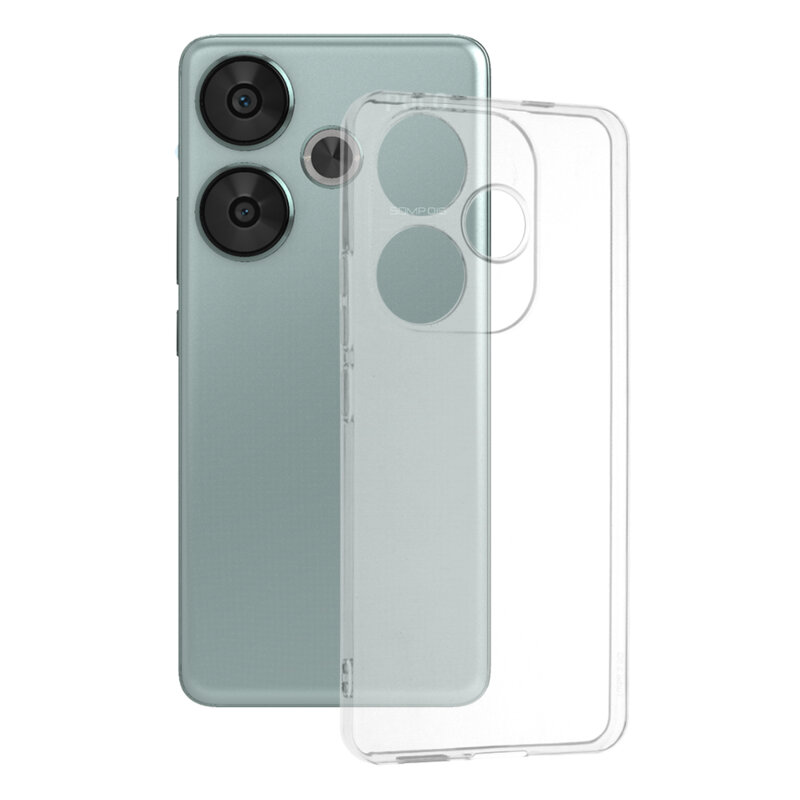 Husa Xiaomi Poco F6 Techsuit Clear Silicone, transparenta