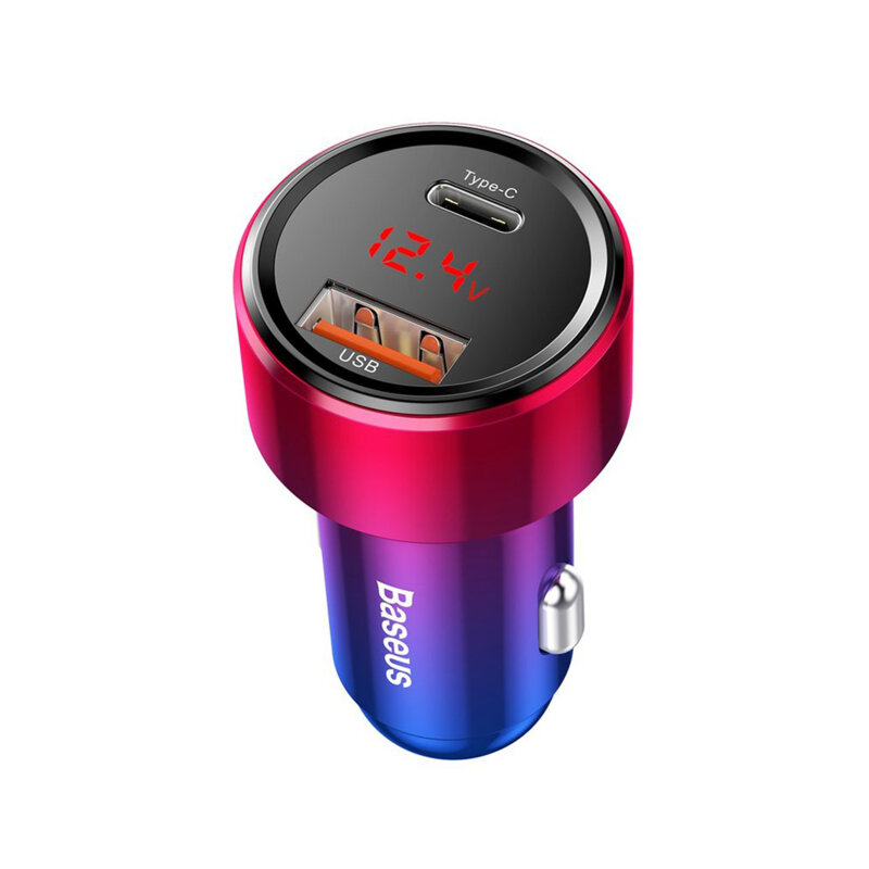 Incarcator auto bricheta Type C Baseus Magic, 45W, multicolor