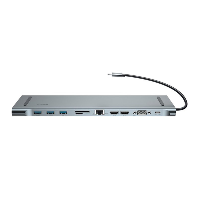 Hub Type-C la USB, HDMI, SD, VGA, USB-C, Baseus CATSX-G0G