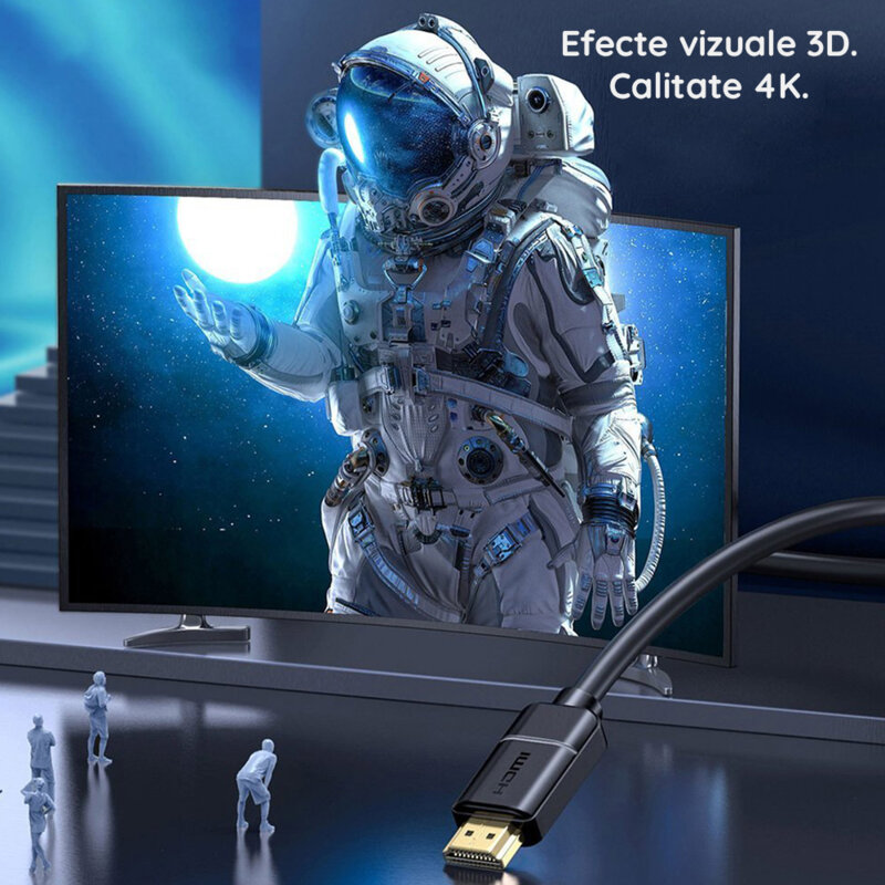 Cablu HDMI laptop televizor 4k@30Hz Baseus, 5m, CAKGQ-D01
