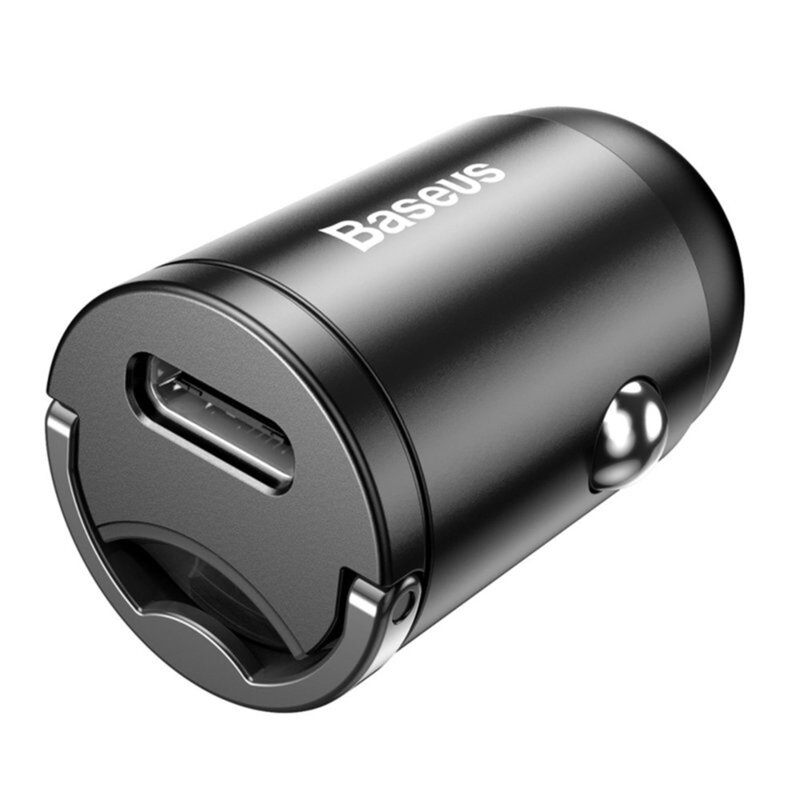 Incarcator auto bricheta Type-C Baseus Tiny Star Mini, 30W, gri