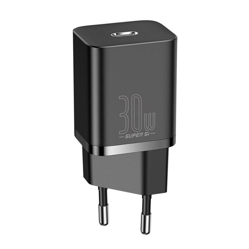 Incarcator Type C Fast Charge PD30W Baseus, negru, CCSUP-J01
