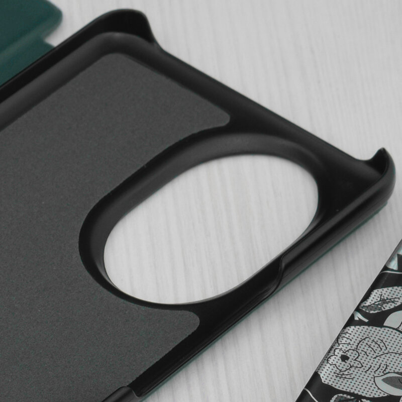 Husa Honor 200 Pro Eco Leather View flip tip carte, verde