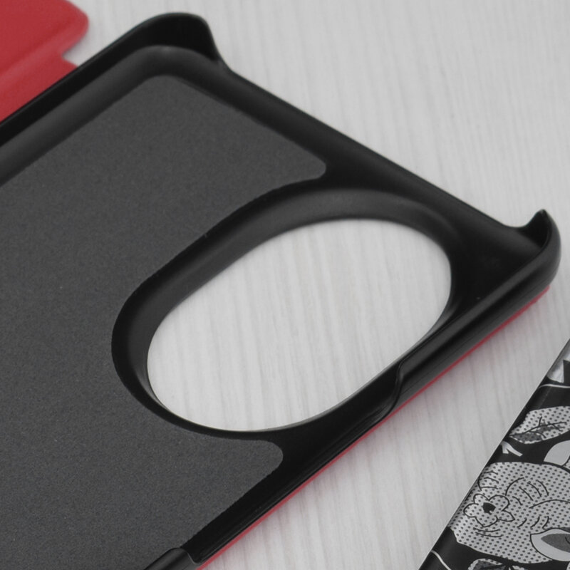 Husa Honor 200 Pro Eco Leather View flip tip carte, rosu