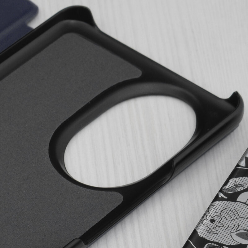 Husa Honor 200 Pro Eco Leather View flip tip carte, albastru