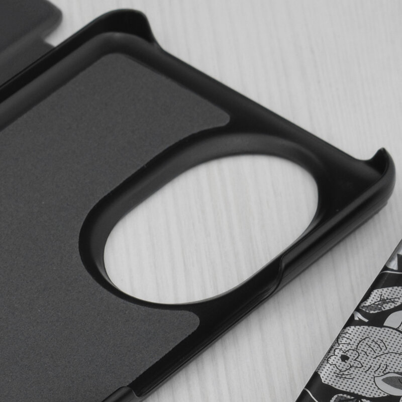 Husa Honor 200 Pro Eco Leather View flip tip carte, negru