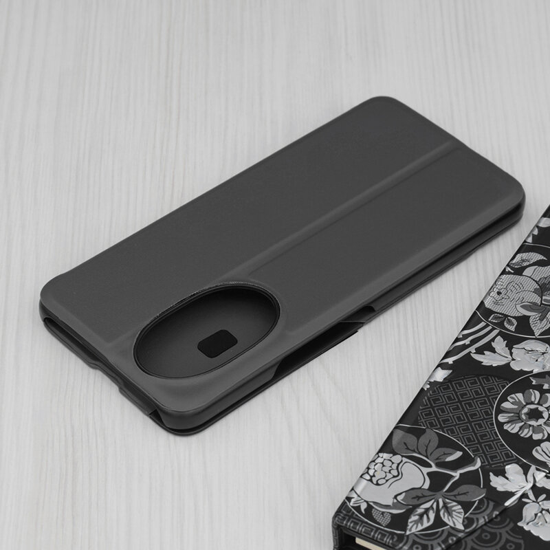 Husa Honor 200 Eco Leather View flip tip carte, negru